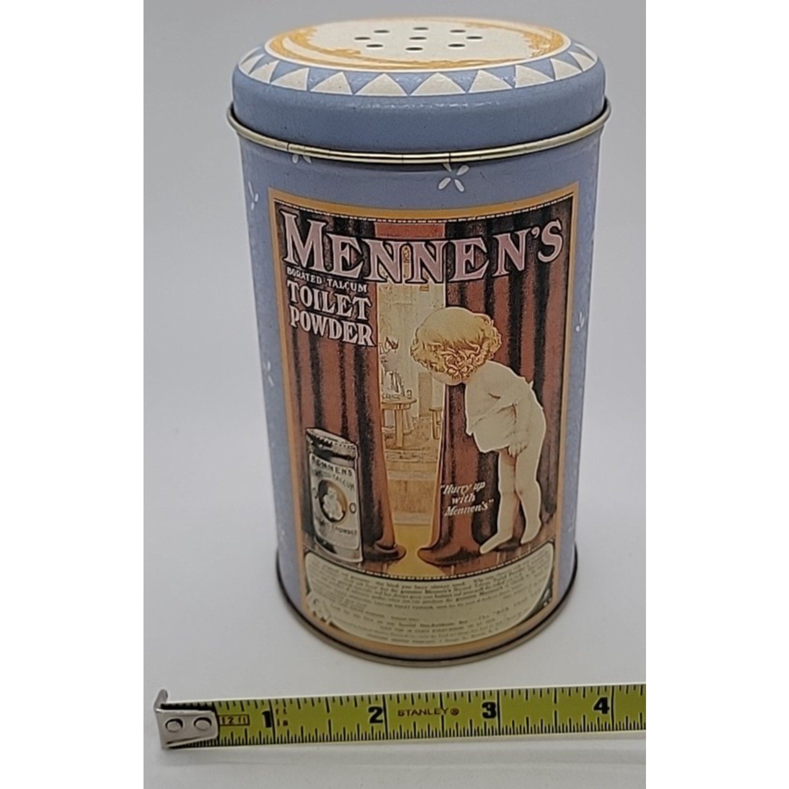 Mennens Borated Talcum Toilet Powder Tin