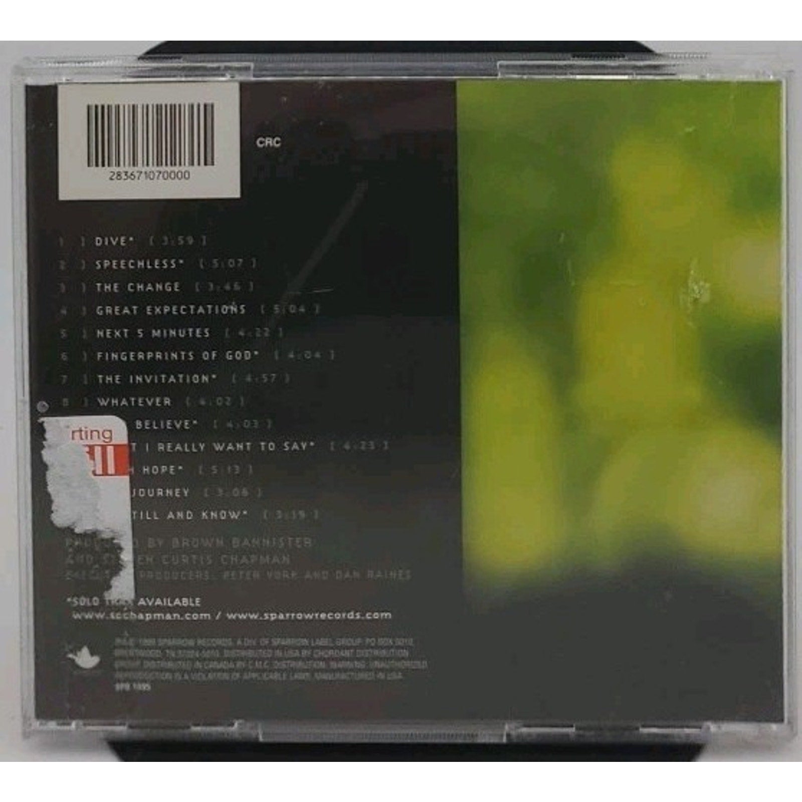 Speechless by Steven Curtis Chapman (CD, 1999)