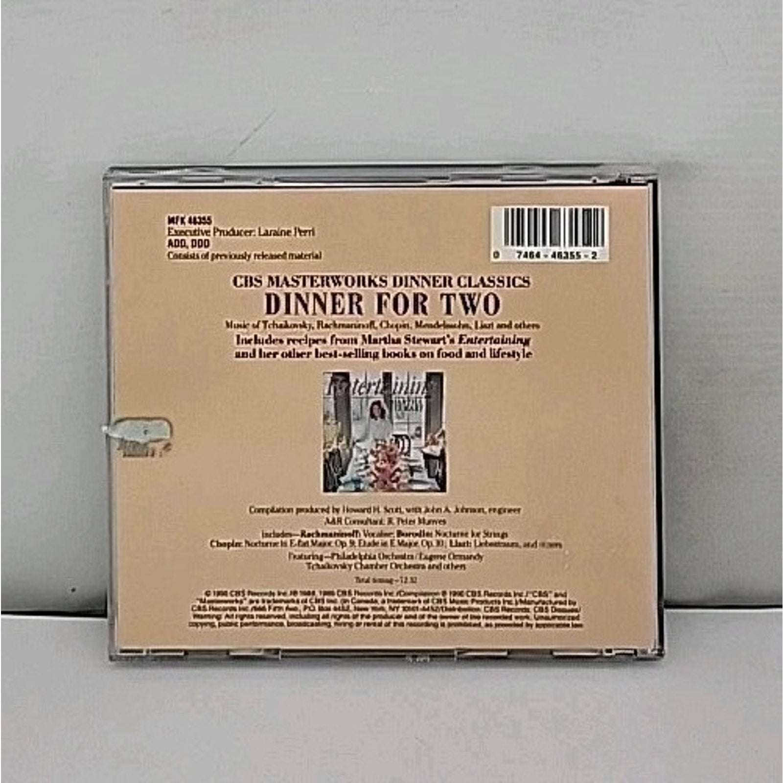 CBS Masterworks Dinner Classics: Dinner for Two by Various Artists (CD,...