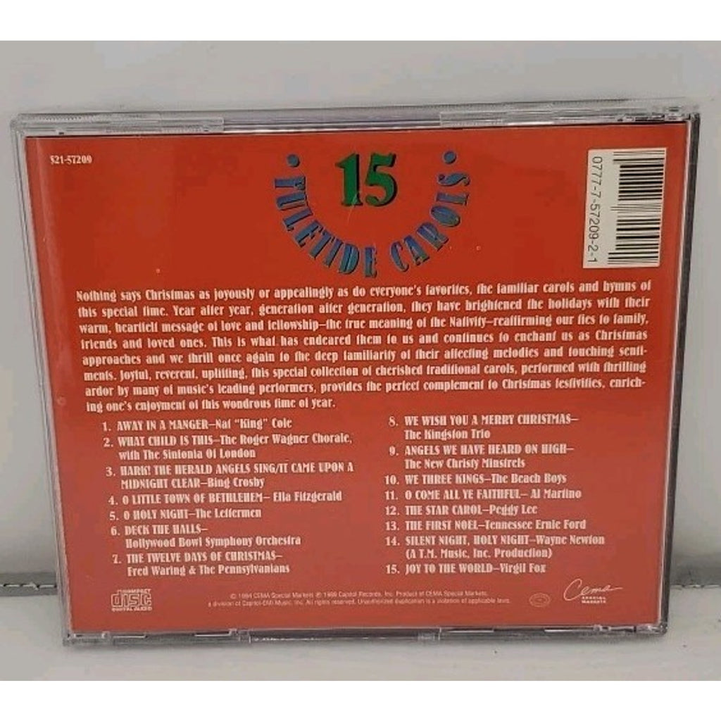 Favorite Carols Of Christmas (CD, 1989, Capitol)