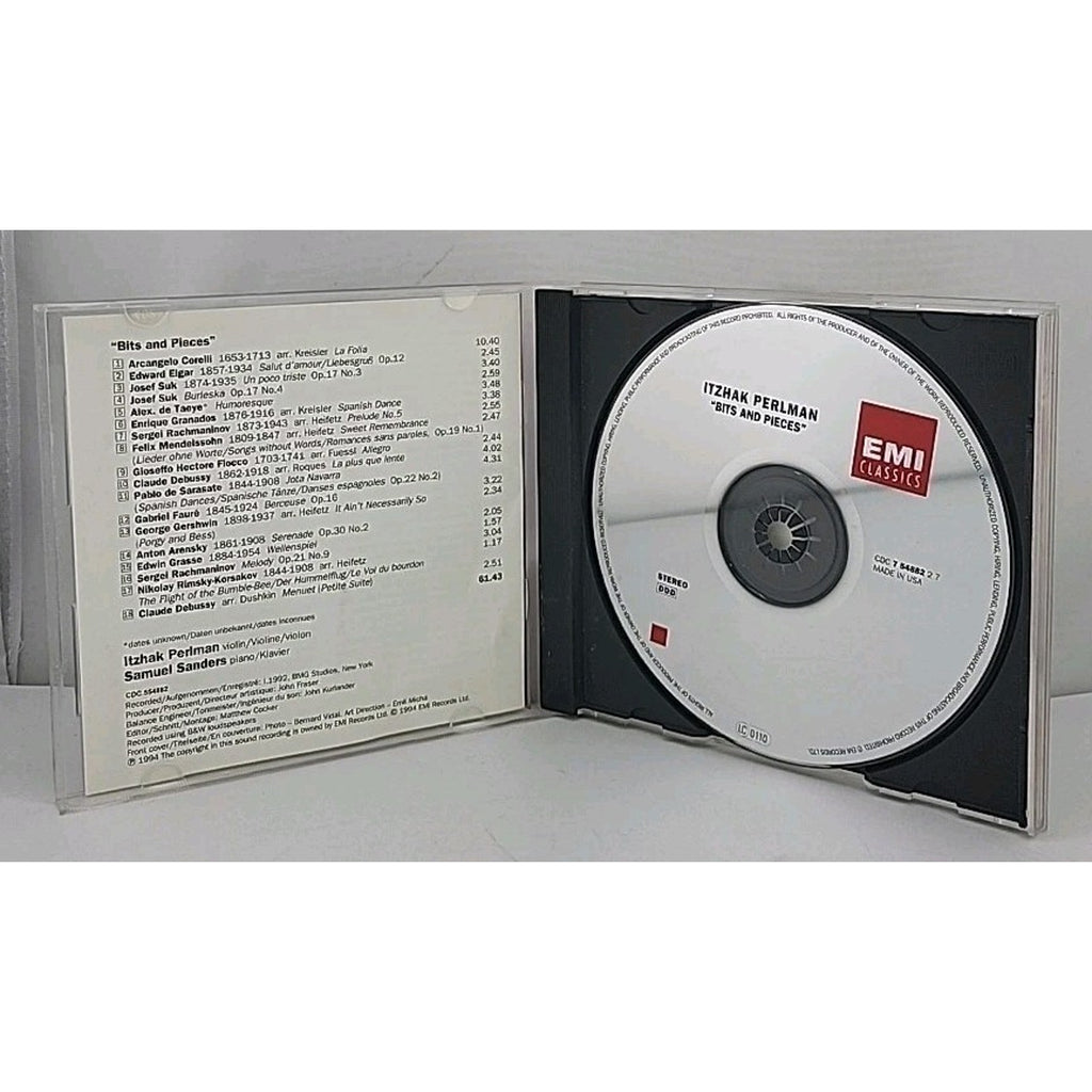 Itzhak Perlman Bits and Pieces CD Emi Classics