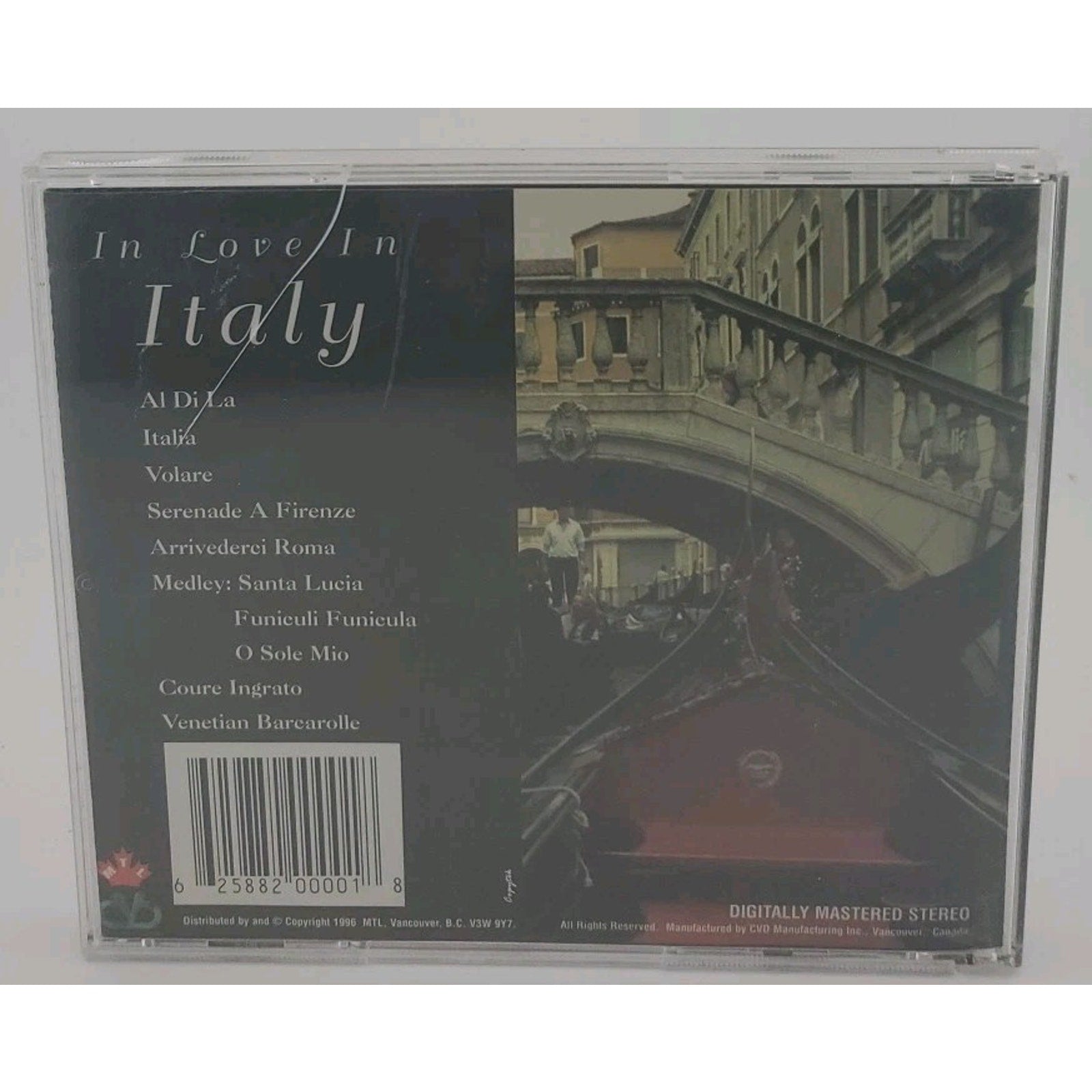 In Love In Italy (CD, 1996)