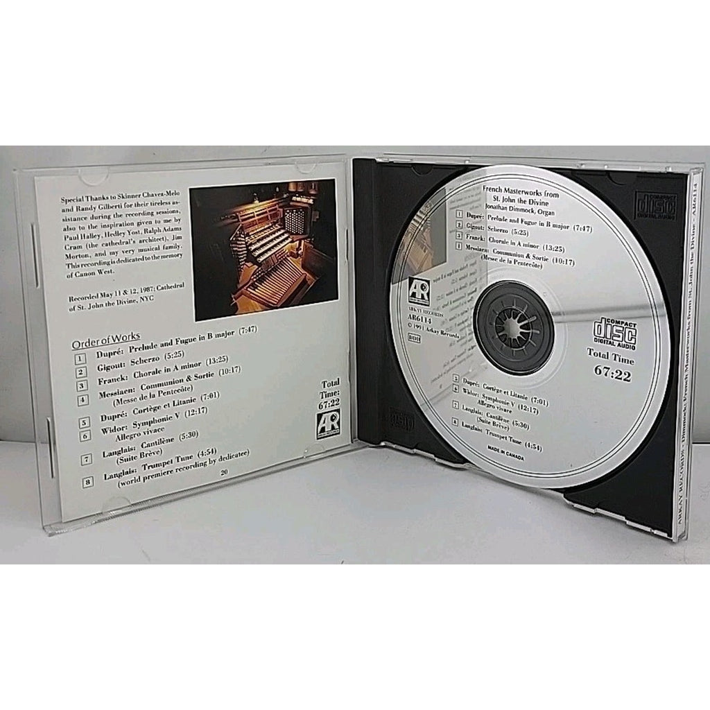 Fresh Masterworks From St. John The Divine - Jonathan Dimmock CD