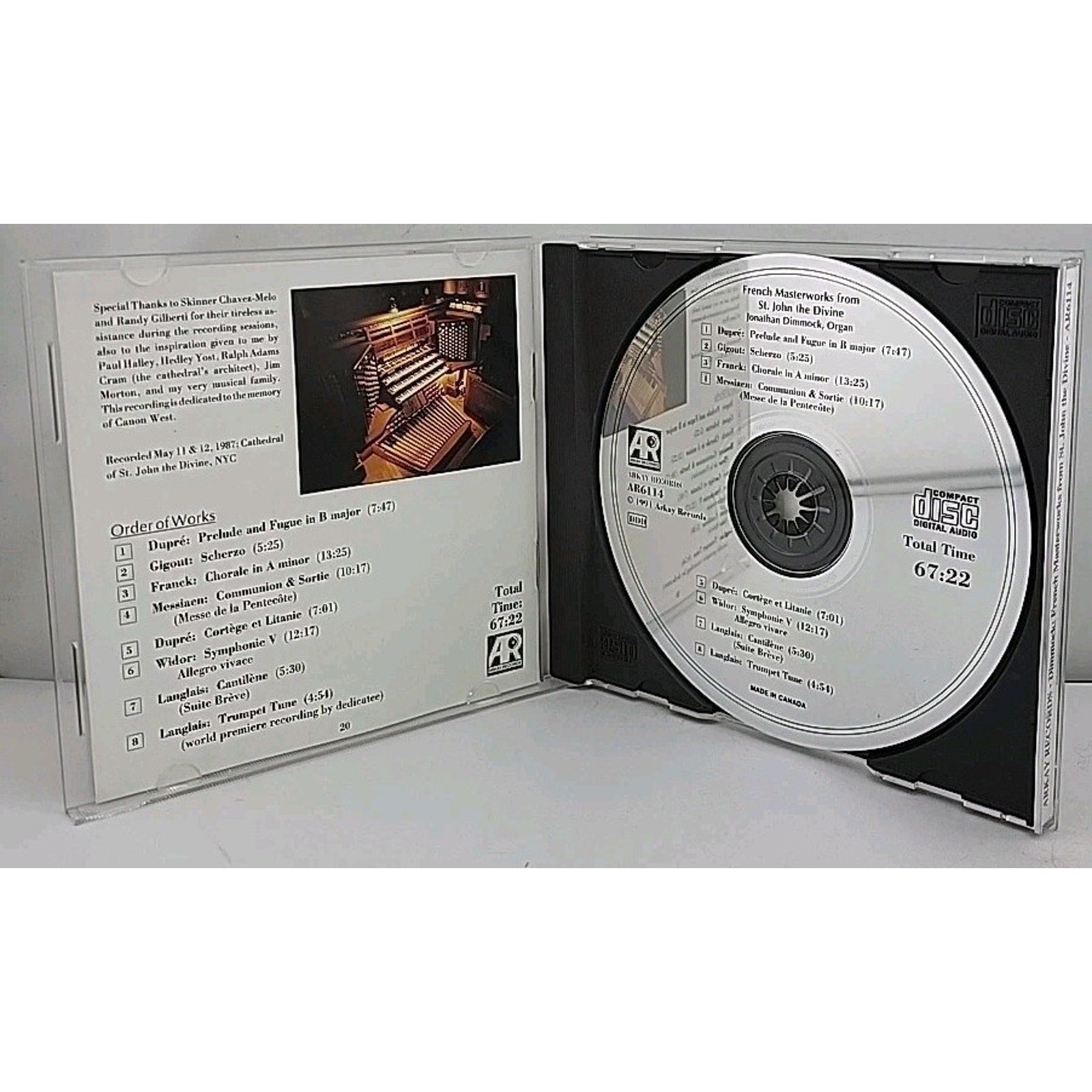 Fresh Masterworks From St. John The Divine - Jonathan Dimmock CD