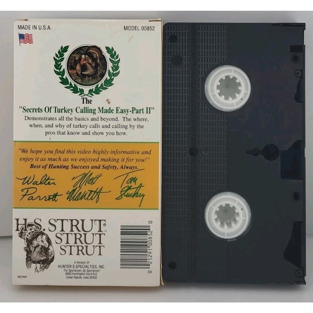 Turkey Hunting VHS Secrets Of Turkey Calling World Champions Part 2 II How To