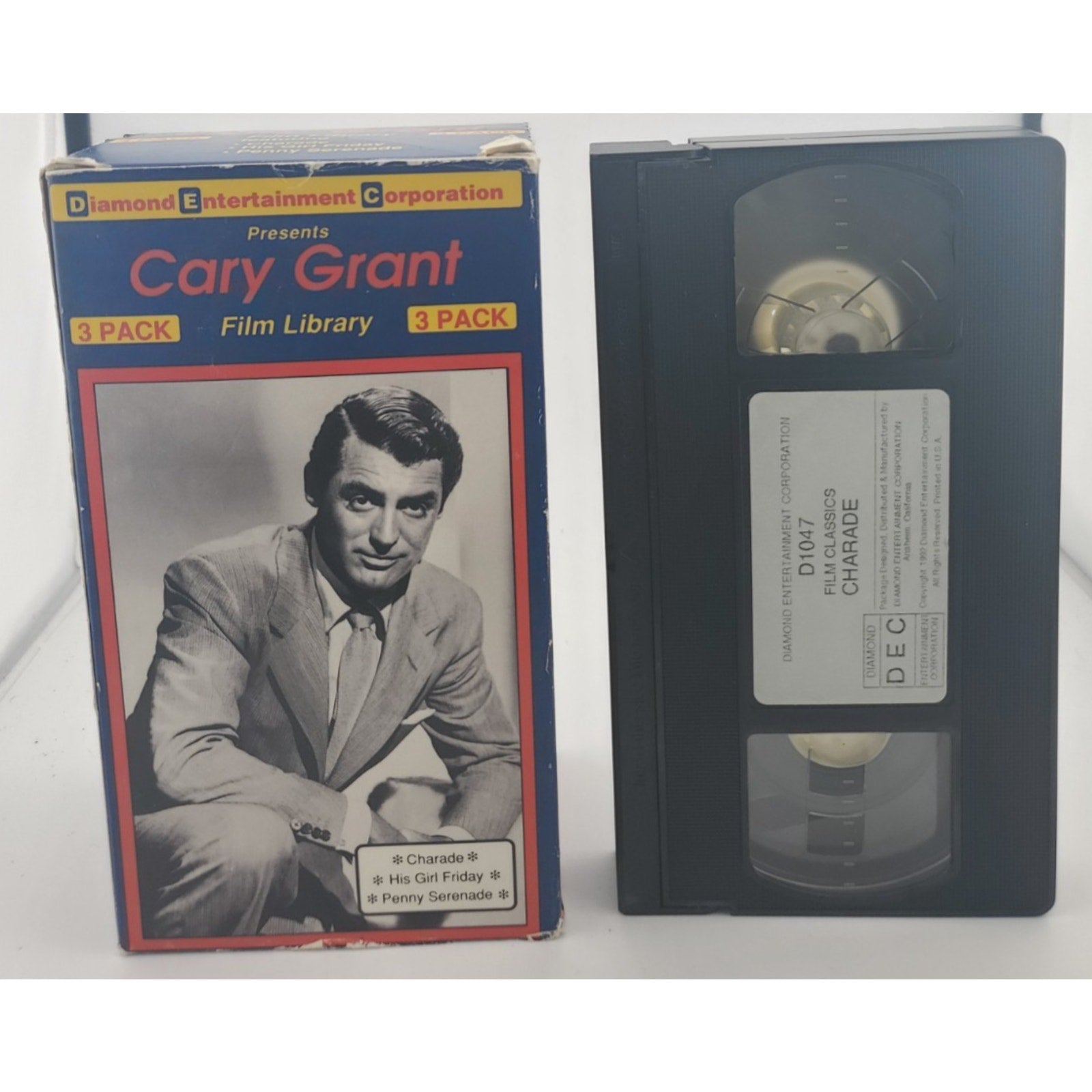 Cary Grant 3 - Pack - Charade / His Girl Friday / Penny Serenade (VHS)