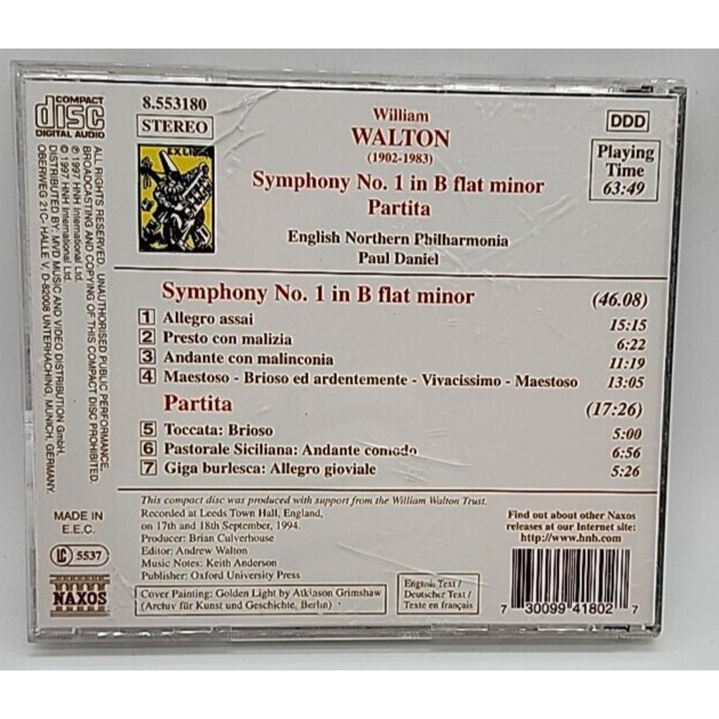 Symphony 1 by Walton (CD, 1998)