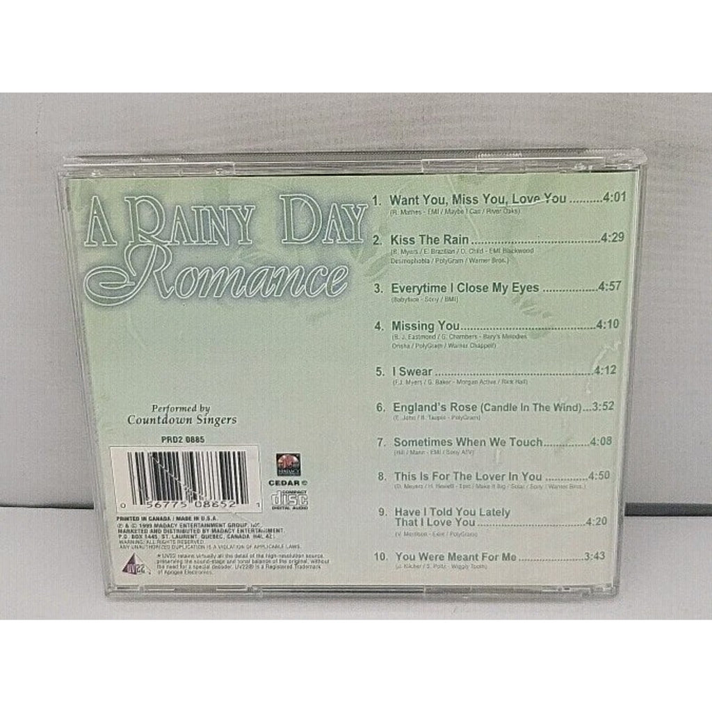 Rainy Day Romance by The Countdown Singers (CD, 2000)