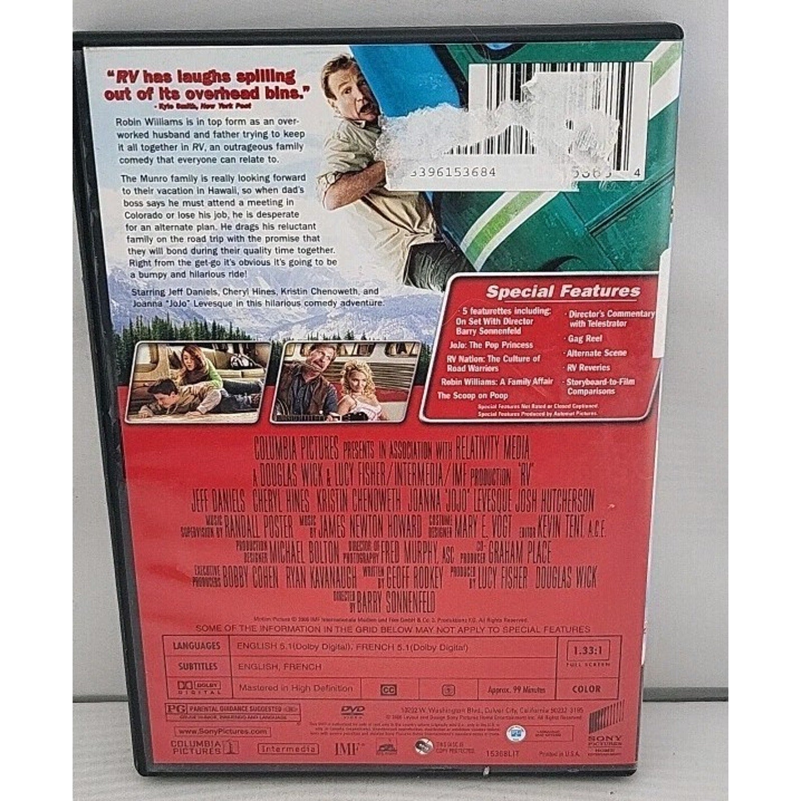 RV (DVD, 2006, Full Frame)