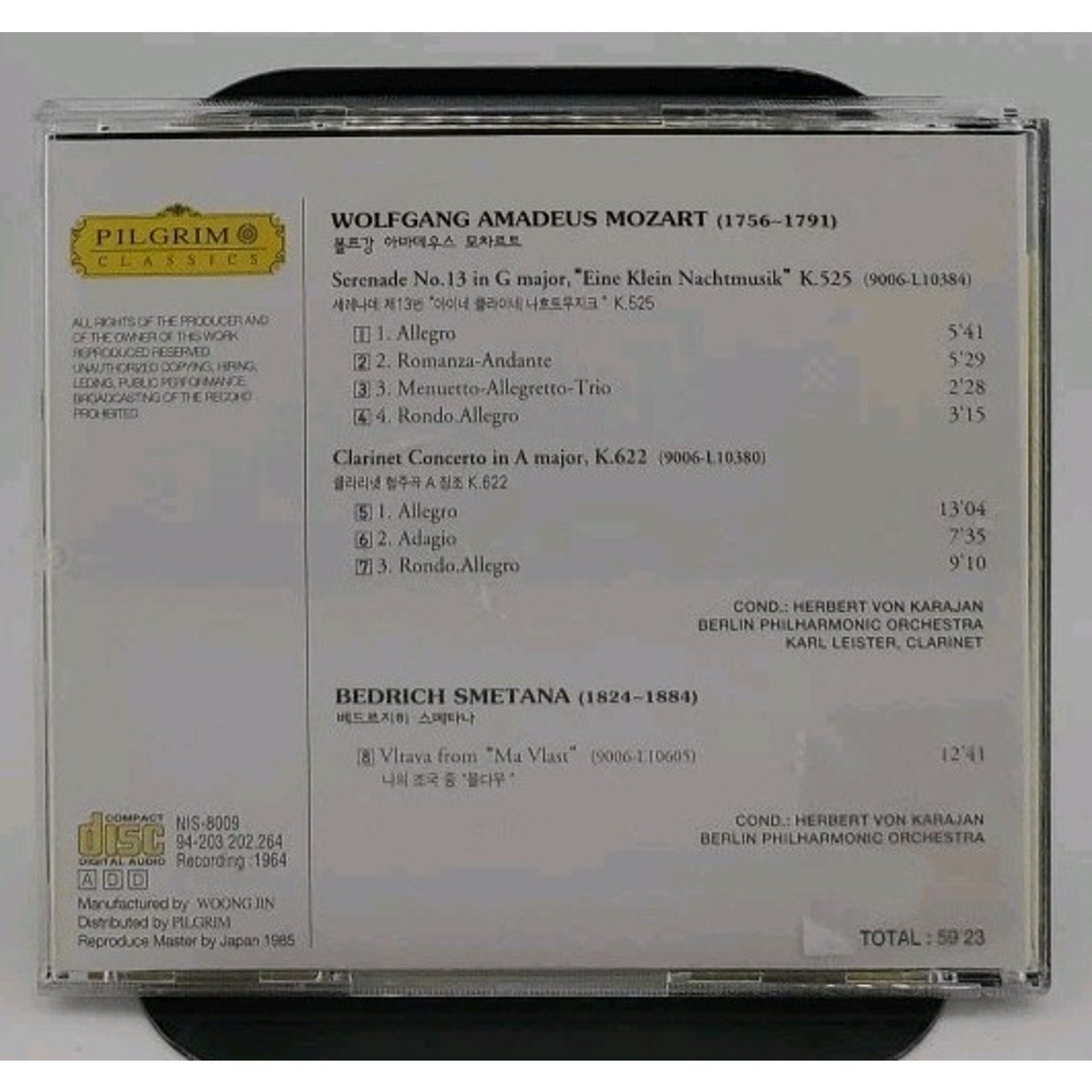 Mozart: Eine Kleine Nachtmusik by Karajan, Herbert Von; Berlin Philharmonic (CD)