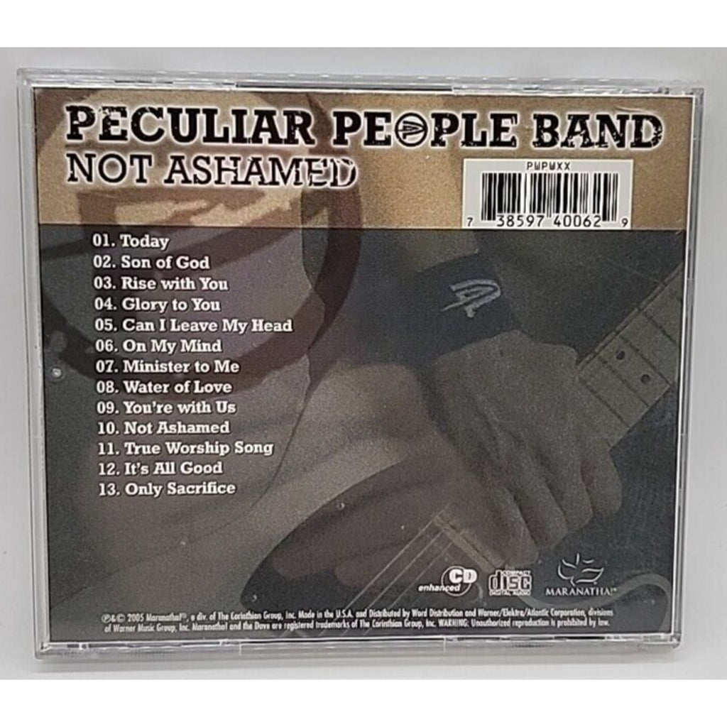 Not Ashamed by Peculiar People Band (CD, Mar-2005, Maranatha Music)