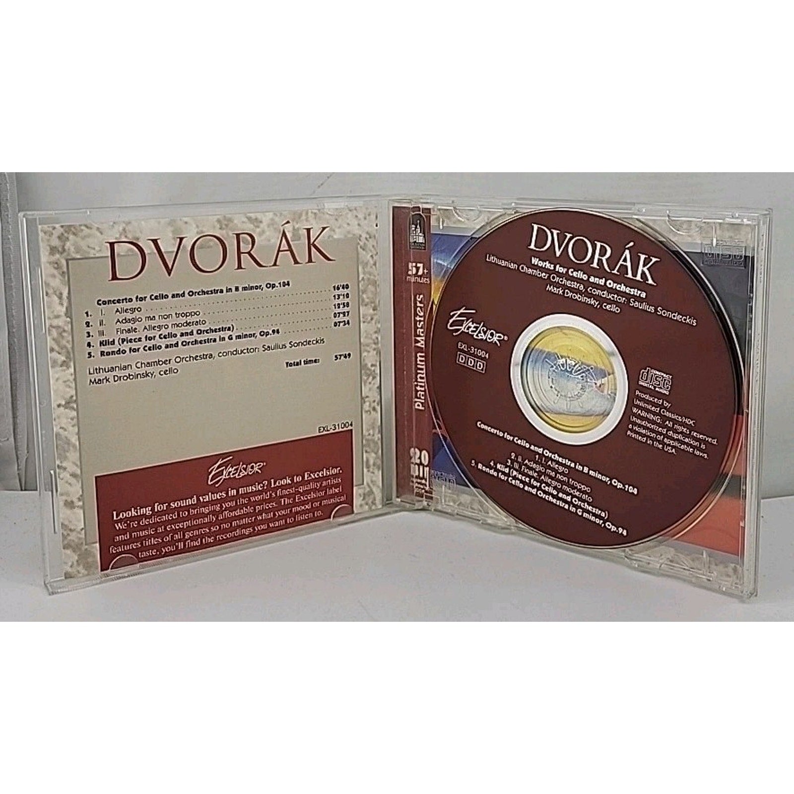 Dvorak: Works For Cello and Orchestra (CD)