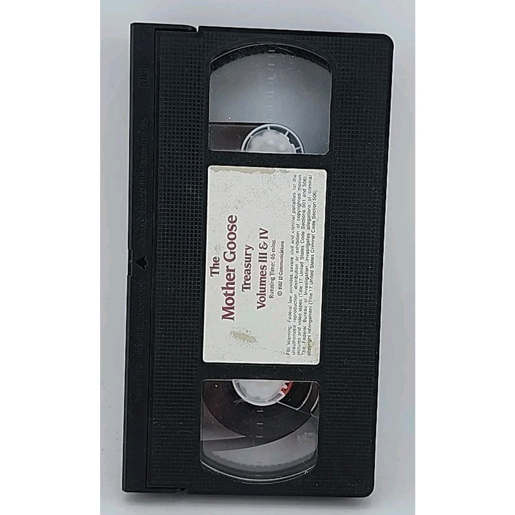 VHS The Mother Goose Treasury Volumes 3 & 4 Featuring 19 Beloved Musical Stories
