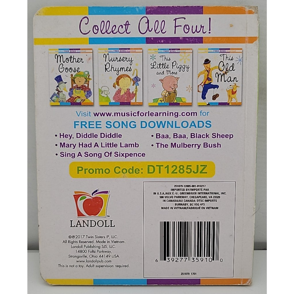 Nursery Rhymes Board Book Landoll Pre-K Kindergarten