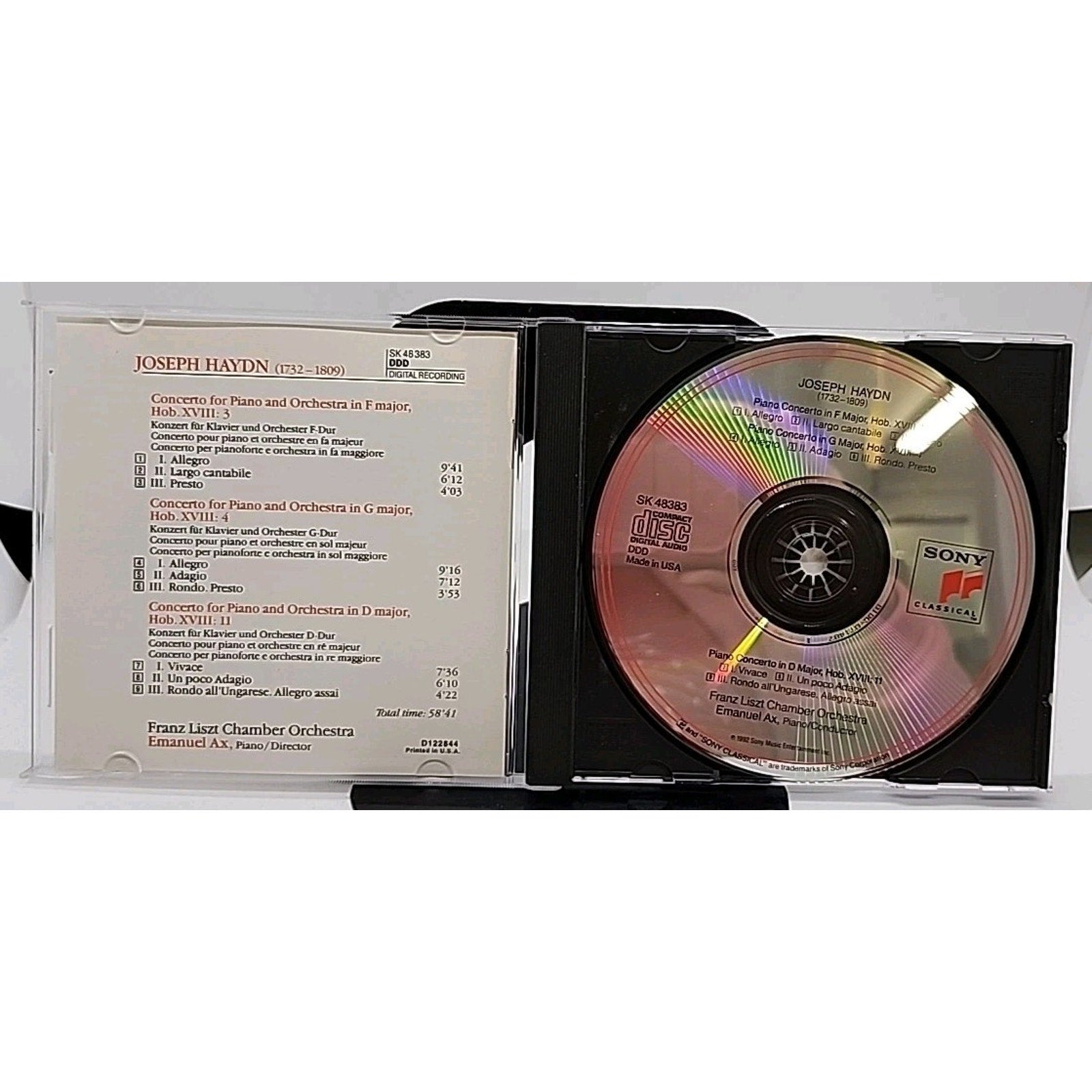 Haydn: Piano Concertos (CD, Jan-1993, Sony Classical)