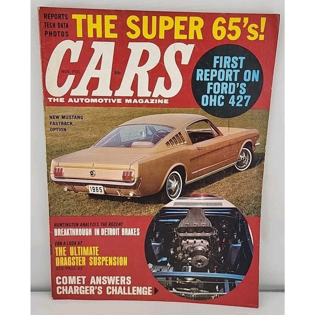 Cars The Automotive Magazine November 1964 – New Mustang Fastback Option / First