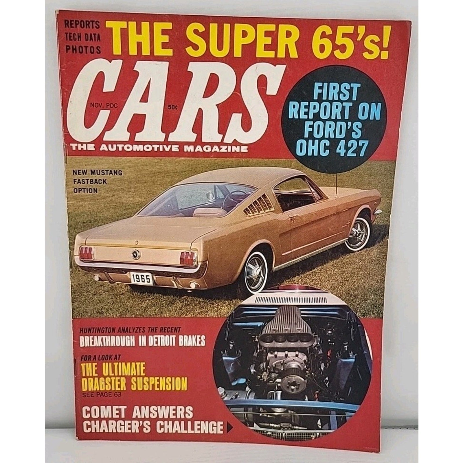 Cars The Automotive Magazine November 1964 – New Mustang Fastback Option / First