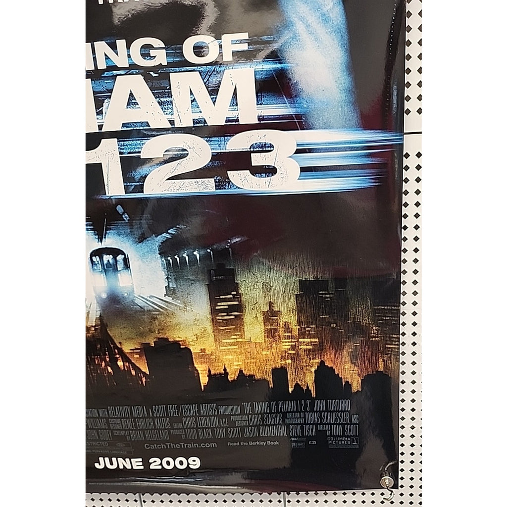 The Taking of Pelham 123 2009 Double Sided Original Movie Poster 27" x 40" ADV