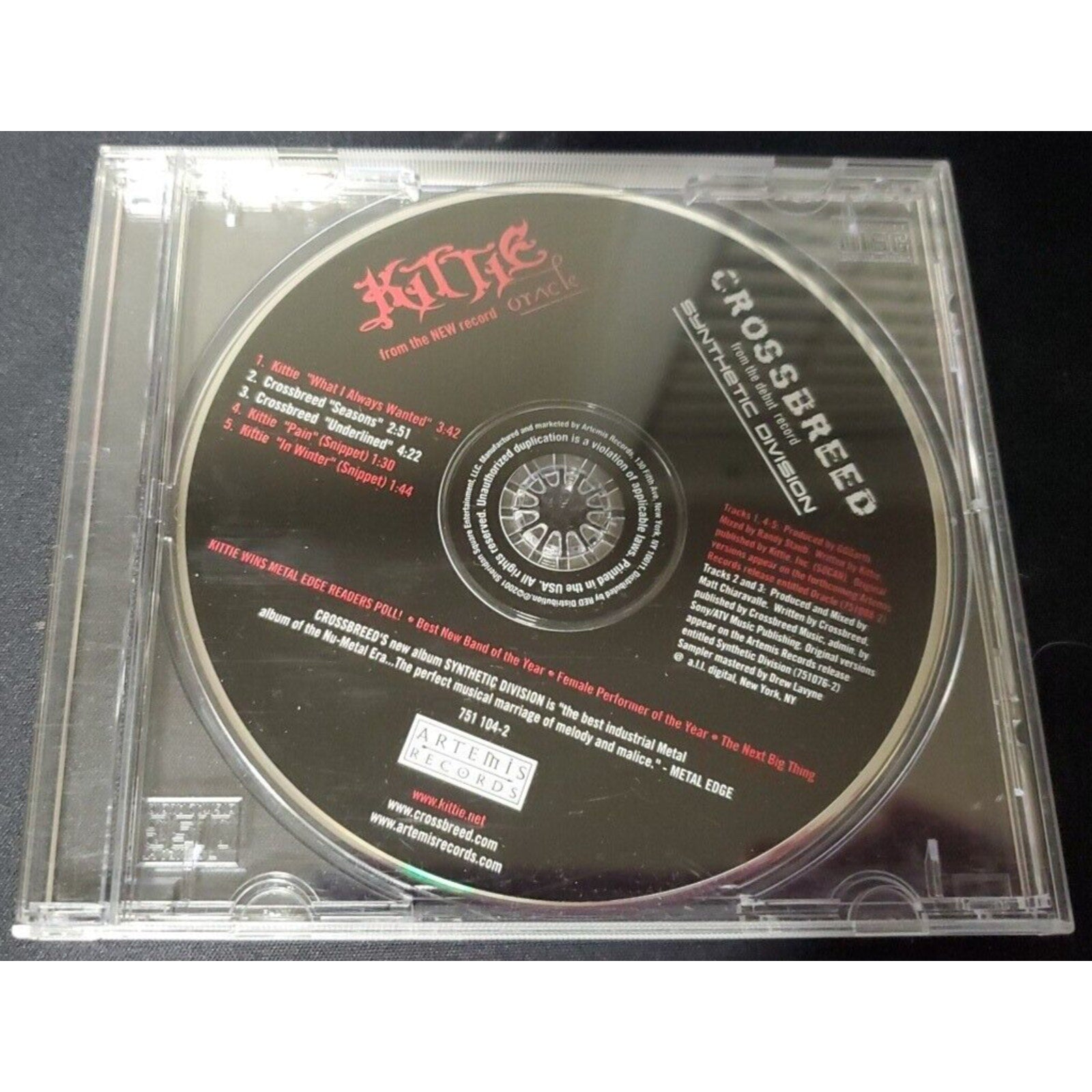 Crossbreed From The Debut Record Synthetic Division (CD)