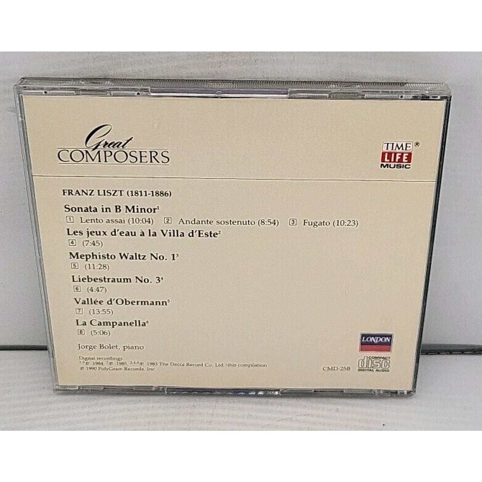 Liszt Great Composers CD