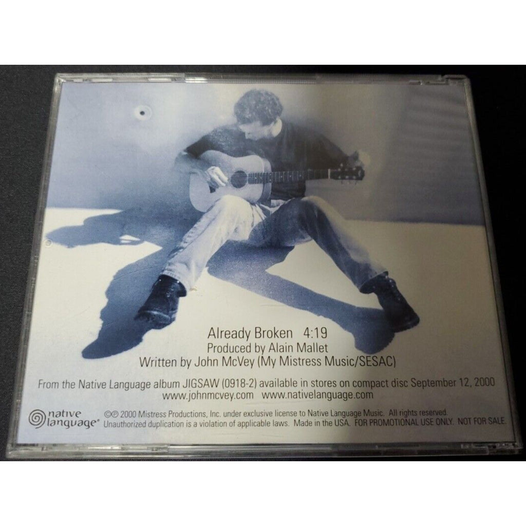John Mcvey Already Broken (CD) - Single