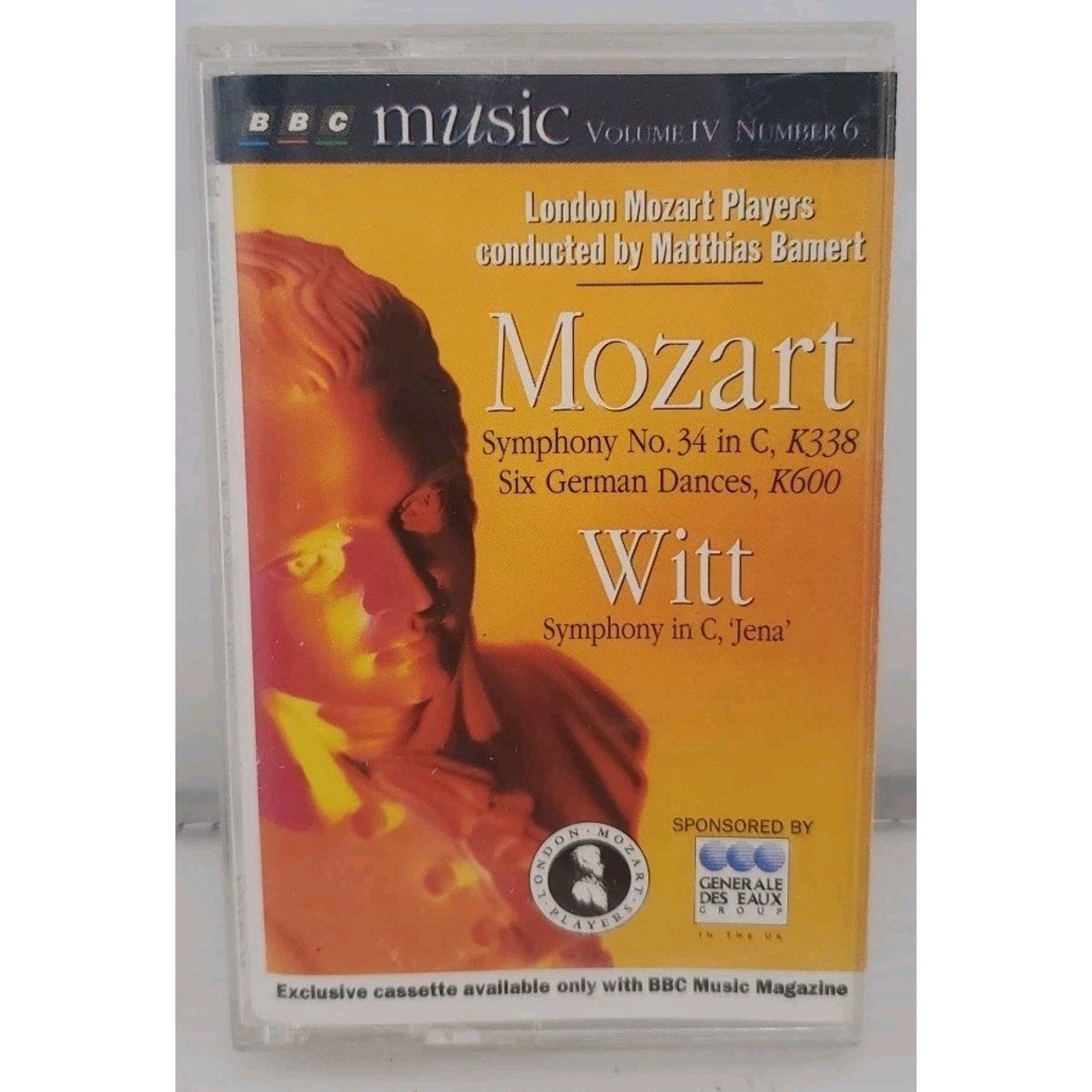 Mozart Symphony No.34 In C, K338 Six German Dances, K600 (Cassette)
