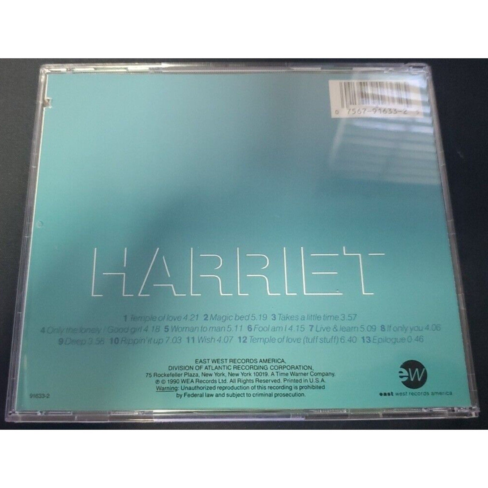 Woman to Man [CD/Single] by Harriet (CD, Feb-1991, EastWest)