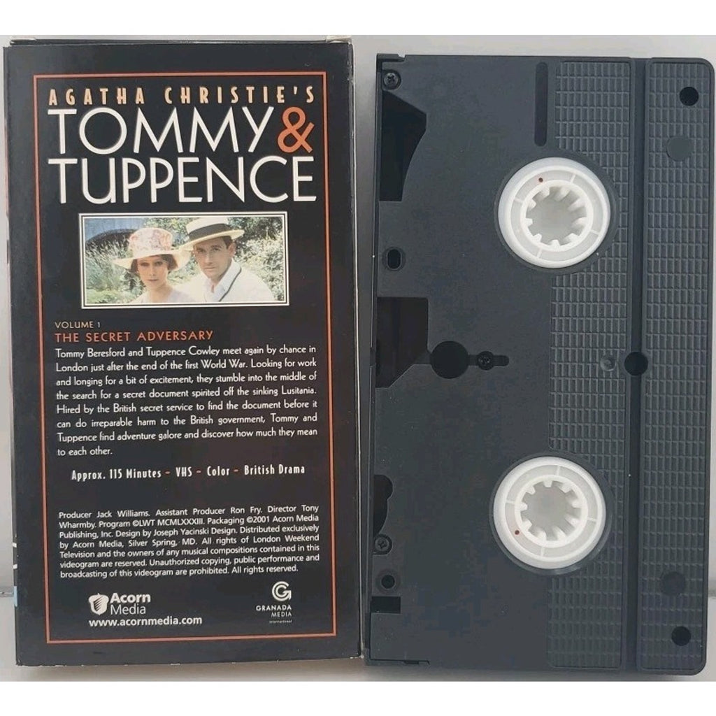 Agatha Christie's Tommy & Tuppence: Partners in Crime - Set 1 (VHS, 2001, 3-Tape