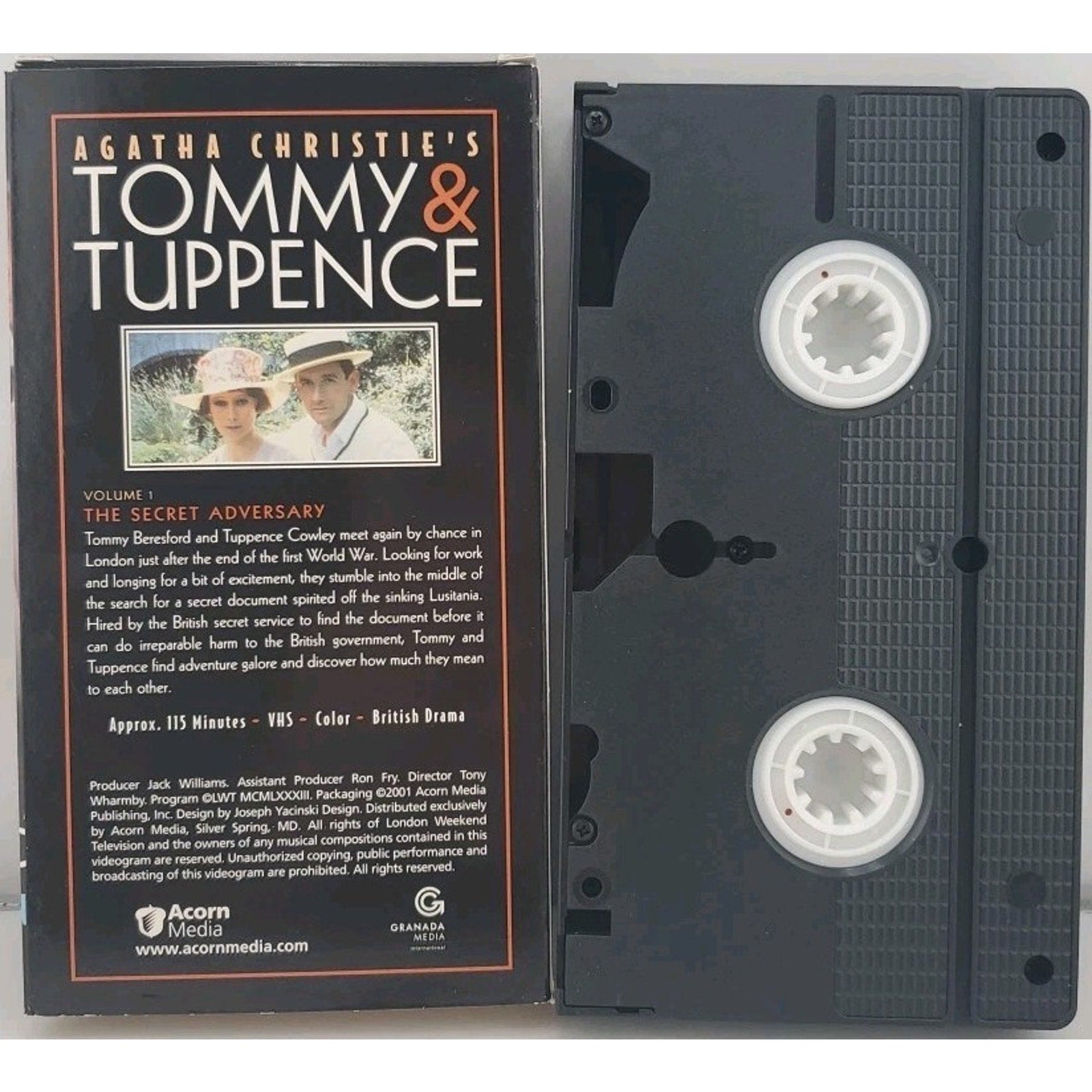Agatha Christie's Tommy & Tuppence: Partners in Crime - Set 1 (VHS, 2001, 3-Tape
