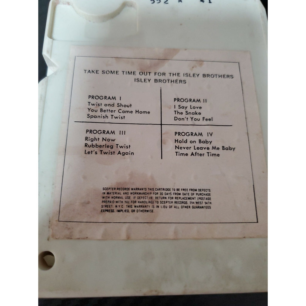 The Isley Brothers: Take Some Time Out for the Isley Brothers 8 Track Tape