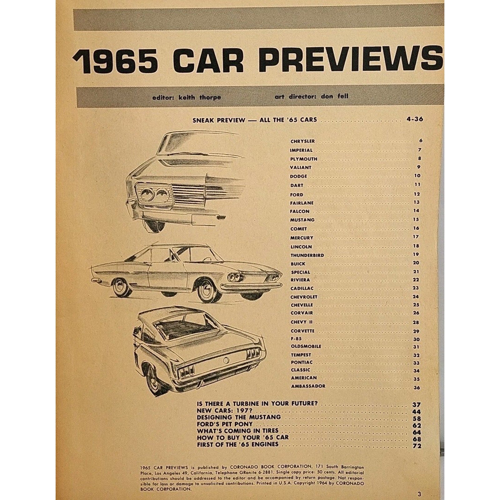 1965 Car Previews Magazine - Keith Thorpe -