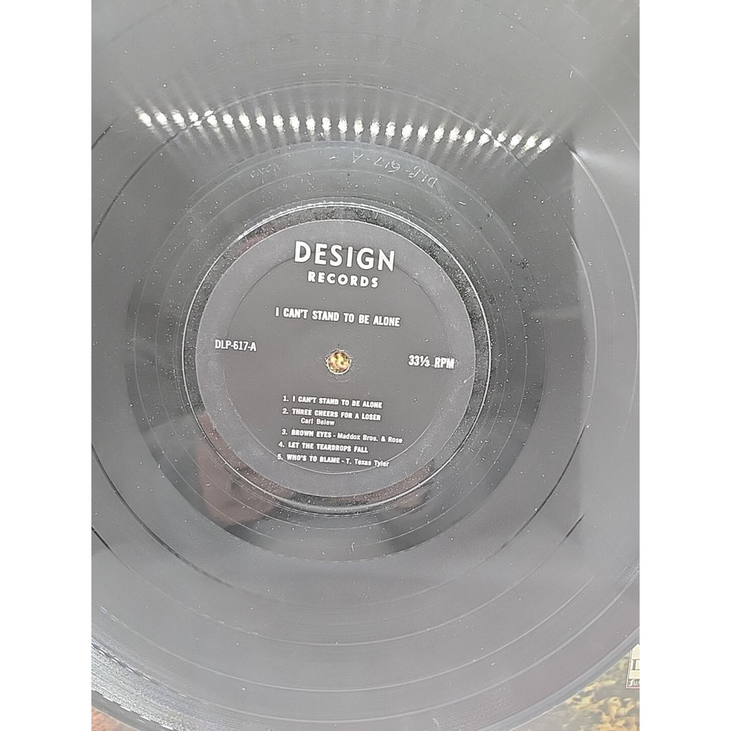 I Can't Stand To Be Alone (Record)