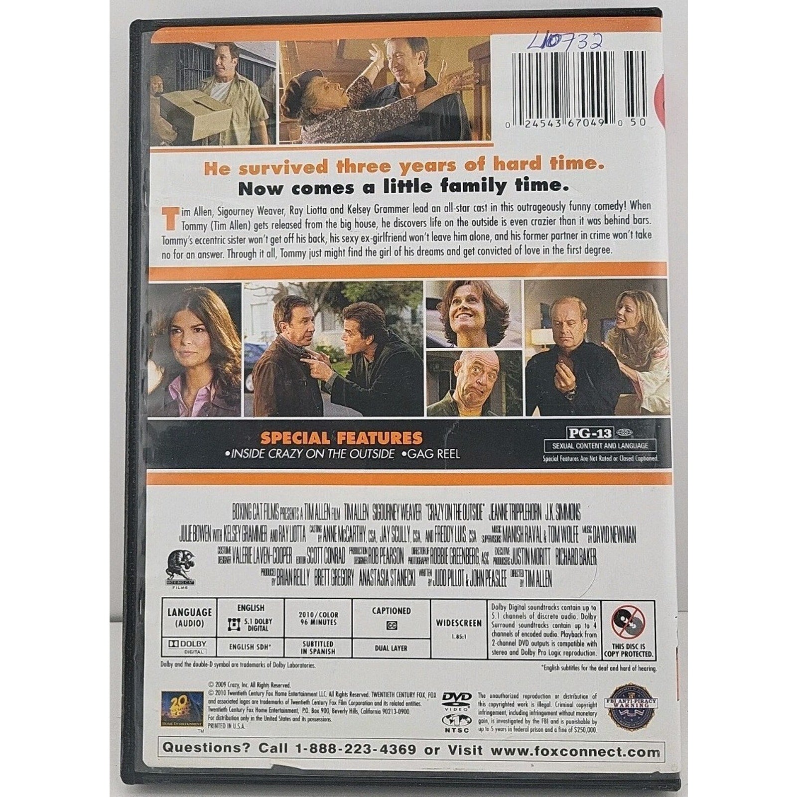 Crazy on the Outside (DVD, 2010)