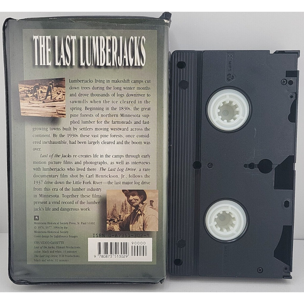 Last Lumberjacks by Minnesota Historical Society (1976, Video, VHS)