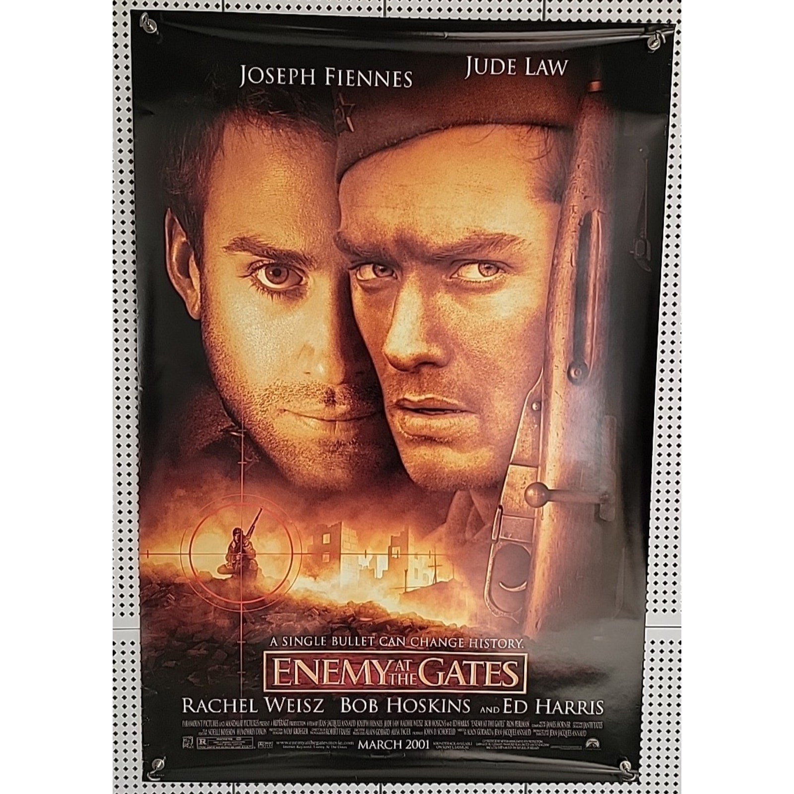 Enemy at the Gates (2001) Movie Theater Poster 27x40 Jude Law