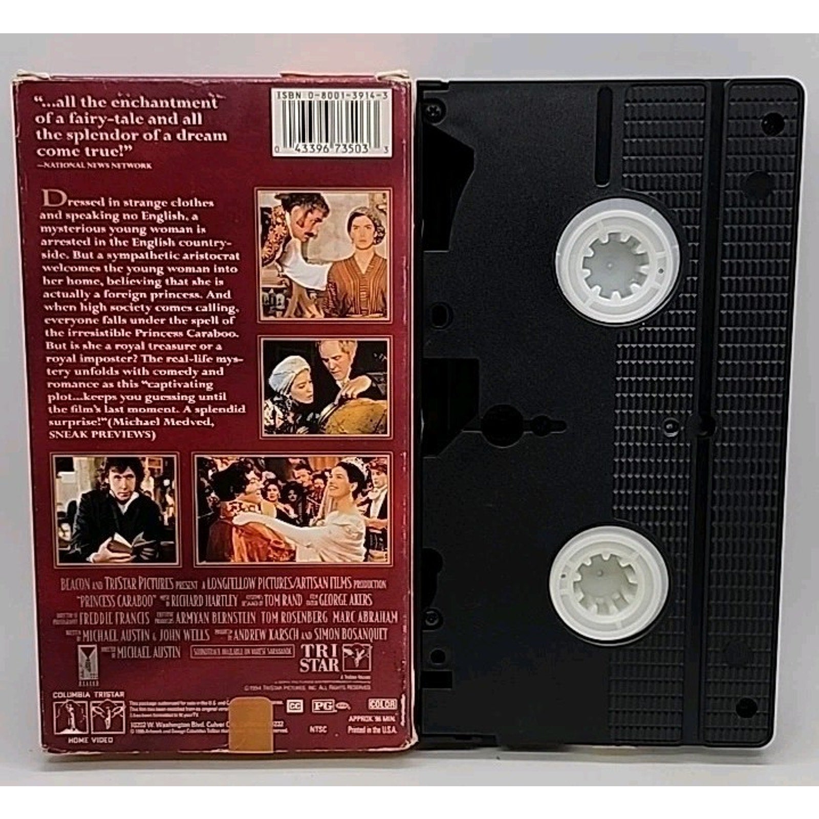 Princess Caraboo (VHS, 1995, Closed Captioned)