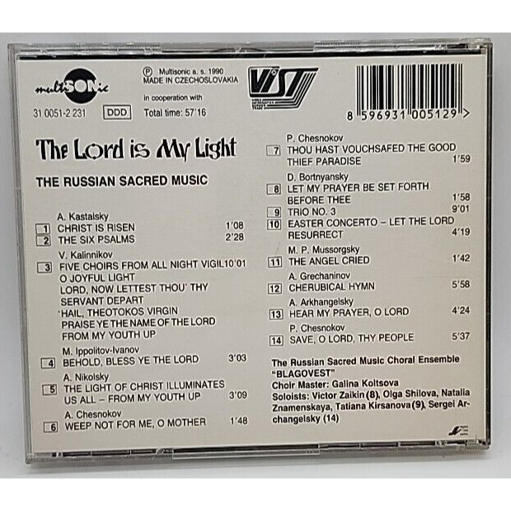 The Lord Is My Light The Russian Sacred Music Choral Ensemble Blagquest (CD)