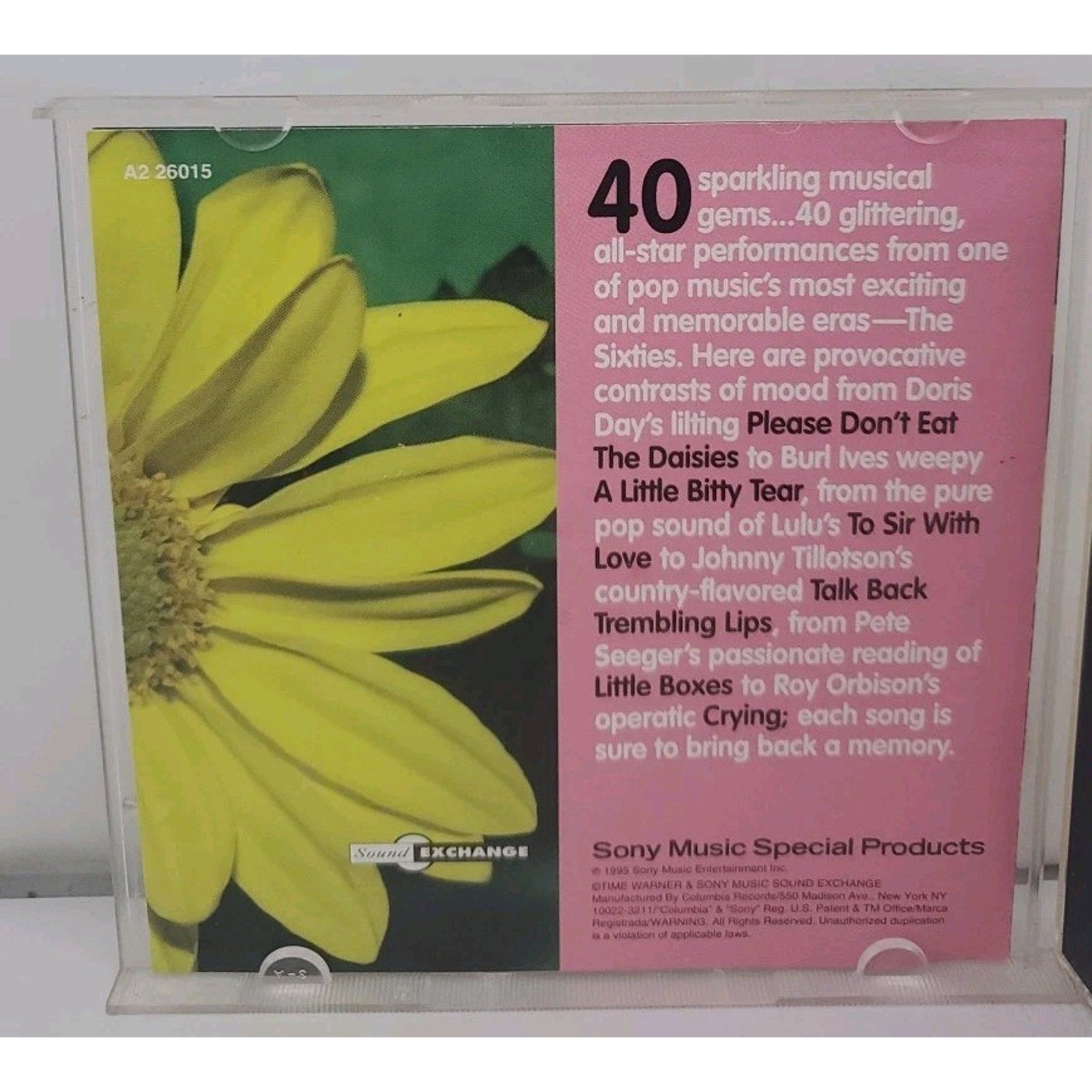 40 Legendary Vocal Hits Of The '60s CD Only Disc 2