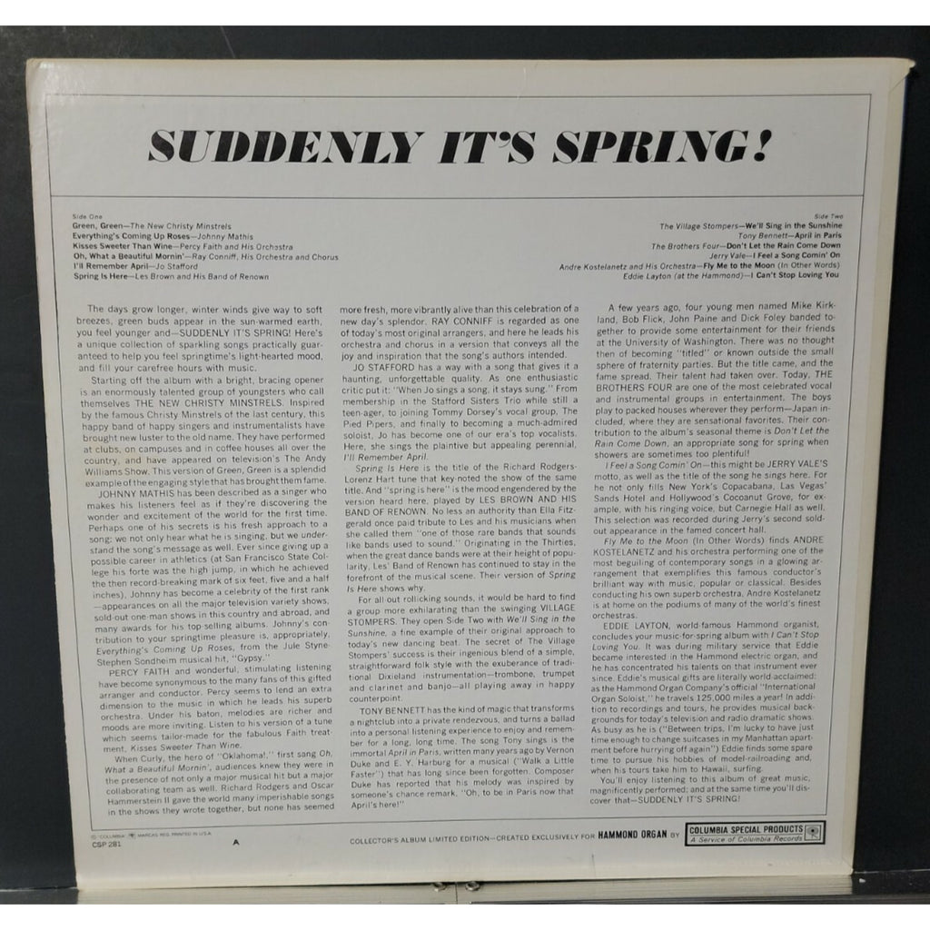 Suddenly Its Spring Vinyl