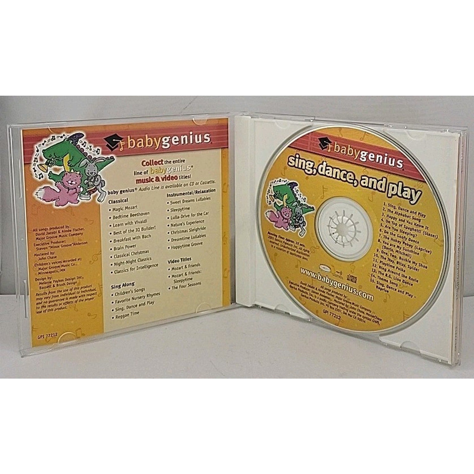 Sing, Dance, And Play CD - Babygenius