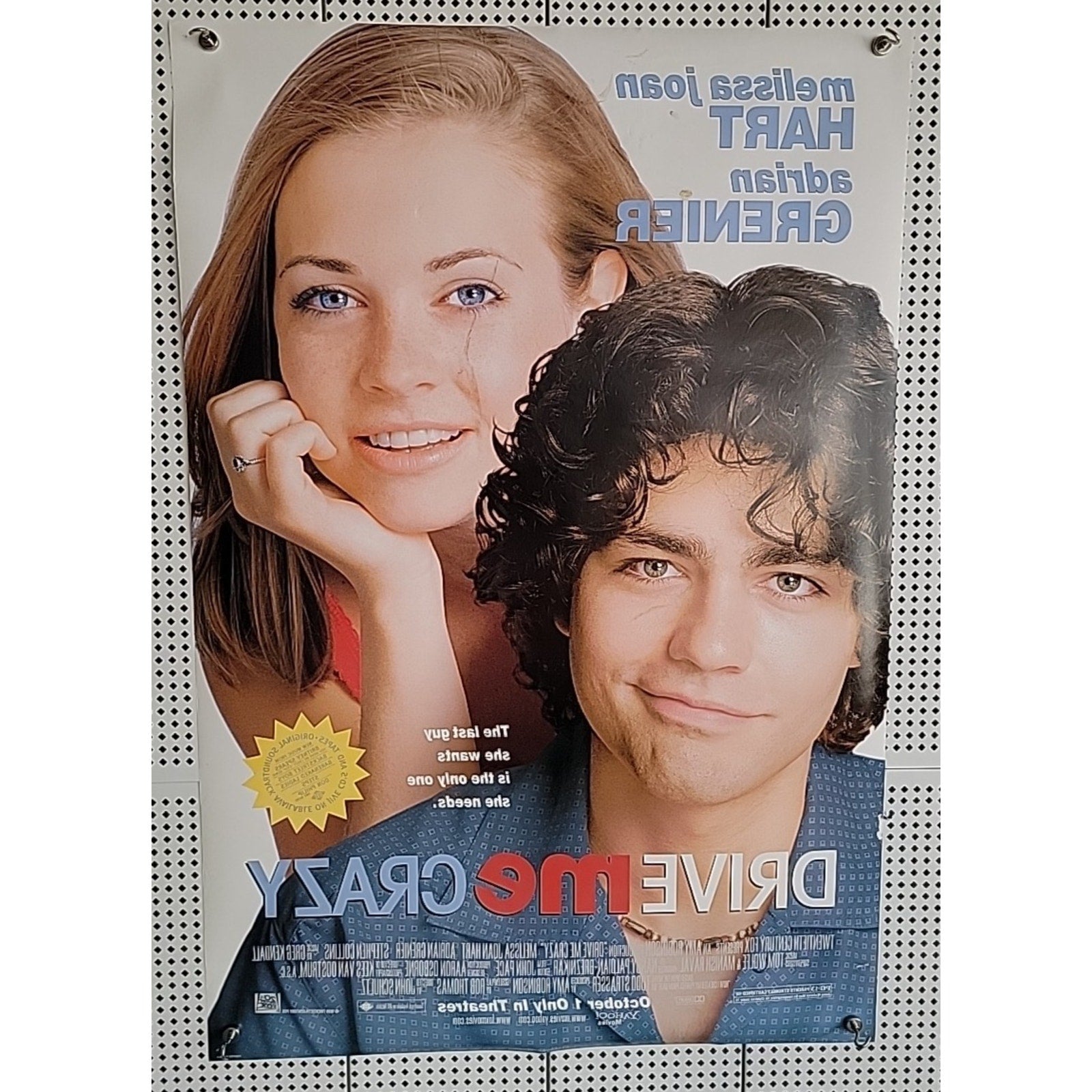 Drive Me Crazy Movie Poster Melissa Joan Hart DS 1999 *Hollywood Posters*