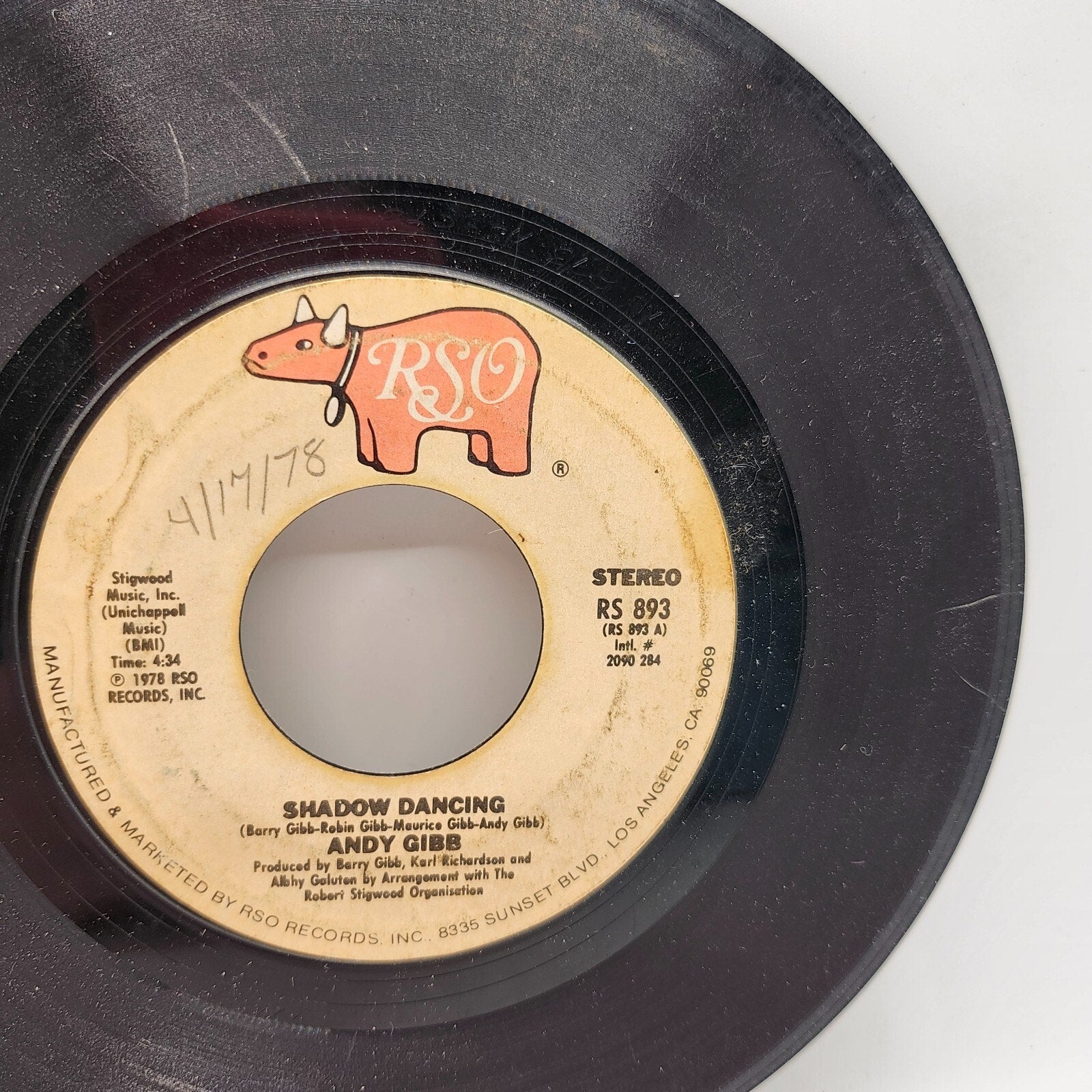 Let It Be Me / Shadow Dancing By Andy Gibb (Record) - RS 893