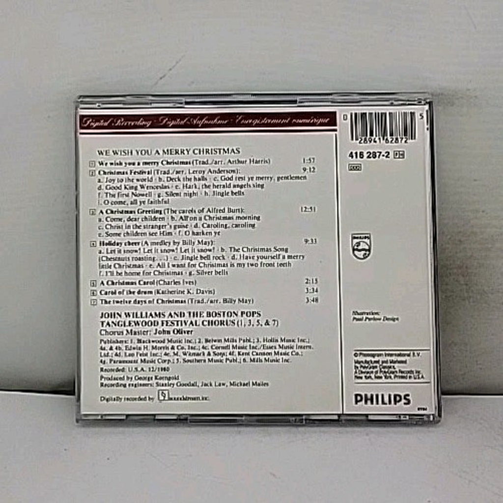 We Wish You a Merry Christmas by John Williams (CD, 1990)
