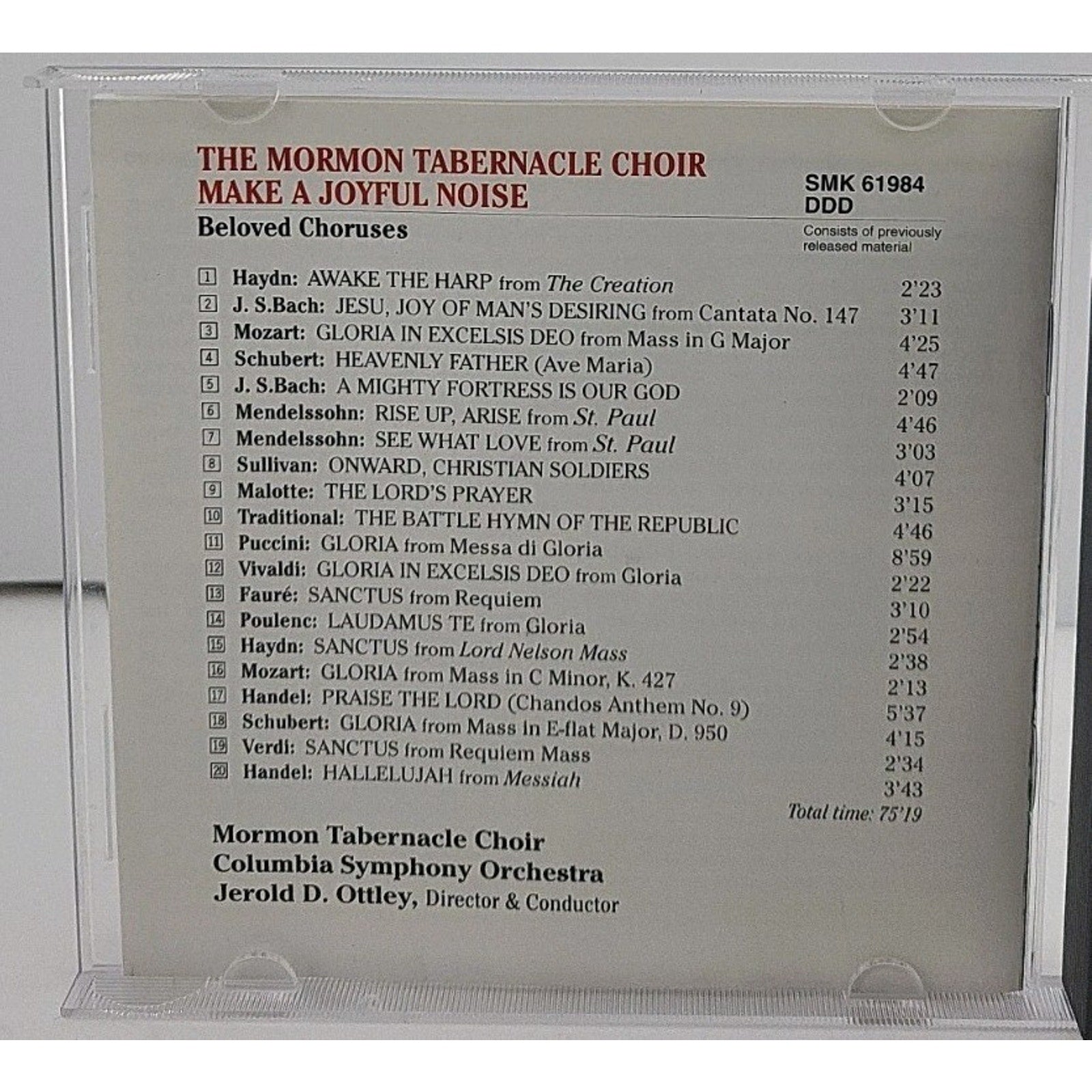 Beloved Choruses by Mormon Tabernacle Choir (CD, 1995)