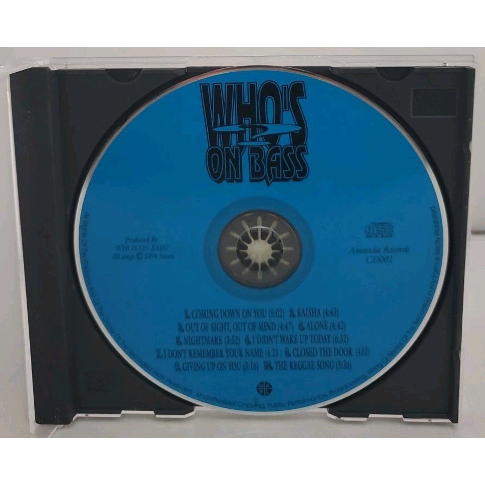 Who's On Bass Amanda Records CD