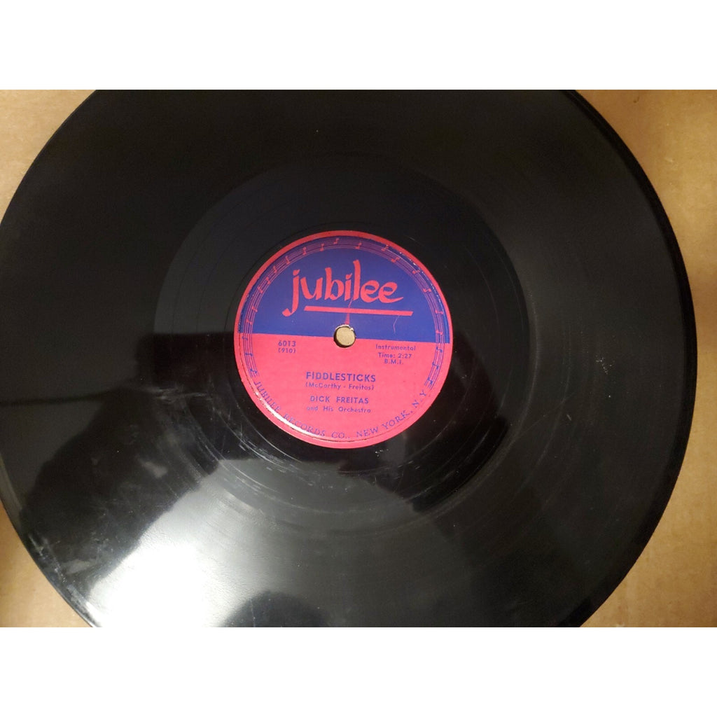 PROMO Jubilee 78 RPM Dick Freitas - Fiddlesticks / Wonderful Love 6013 (Record)