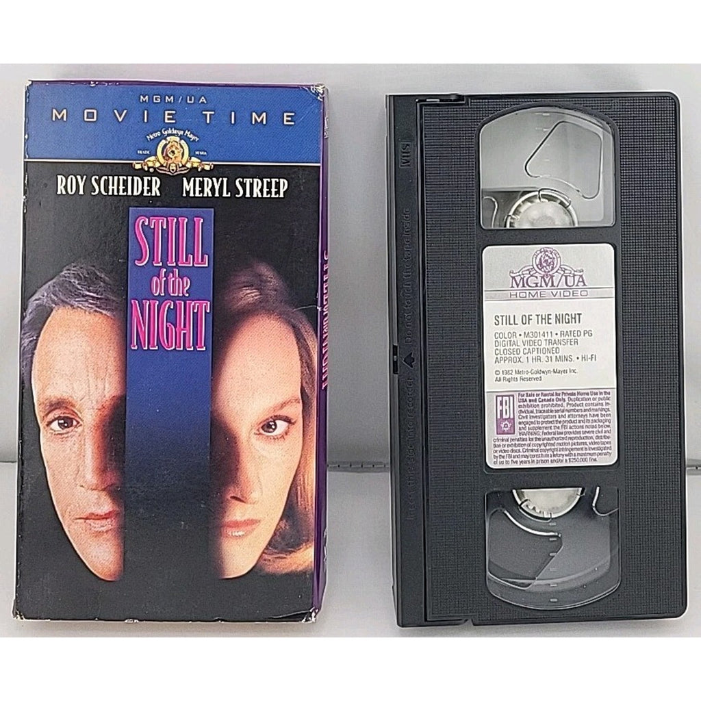 Still of the Night (VHS, 1988, Movie Time)