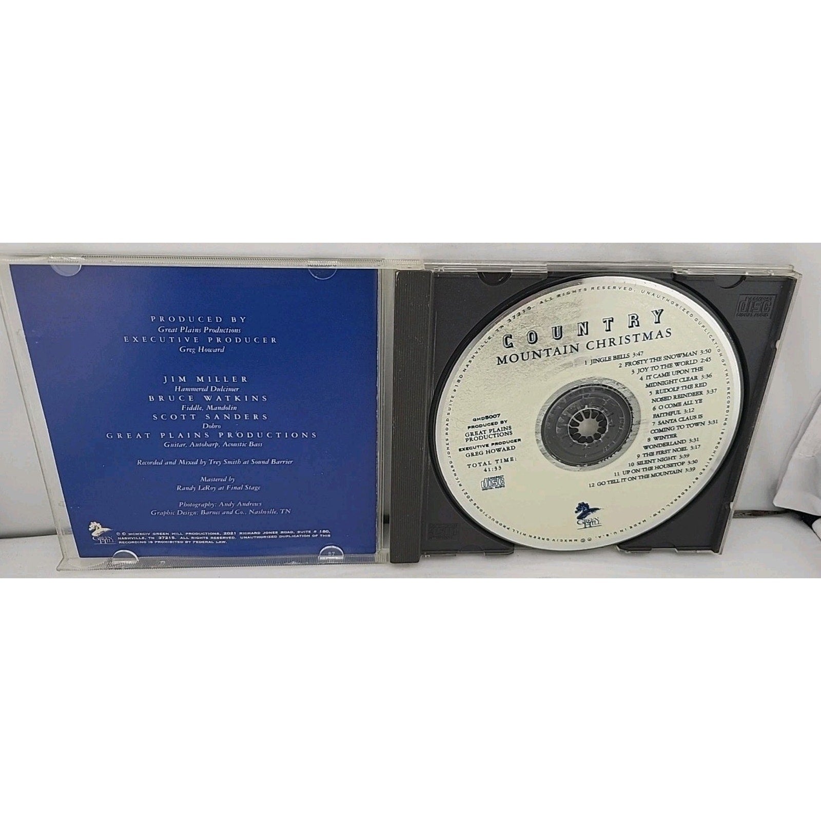 Country Mountain Christmas Cd A Green Hill Instrumental Classic