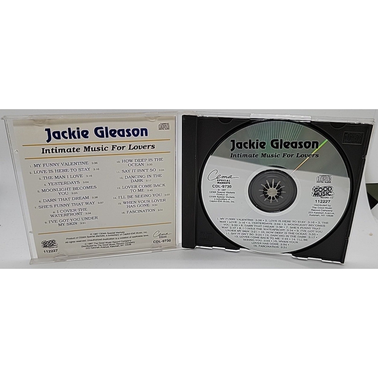 Jackie Gleason - Intimate Music For Lovers CD 1987 CEMA