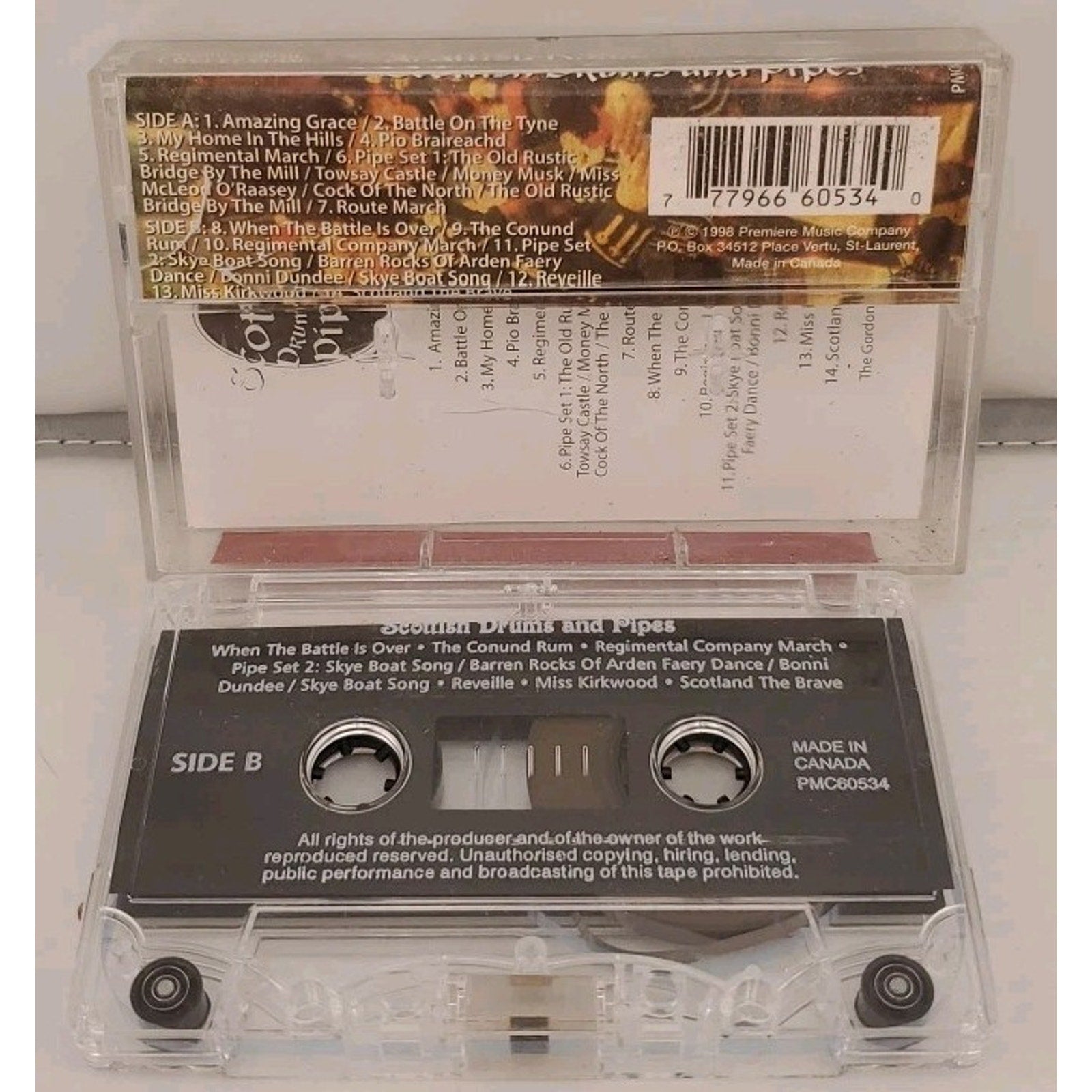 Scottish Drums & Pipes by Various Artists (Cassette, Apr-2007, Premium Latin)